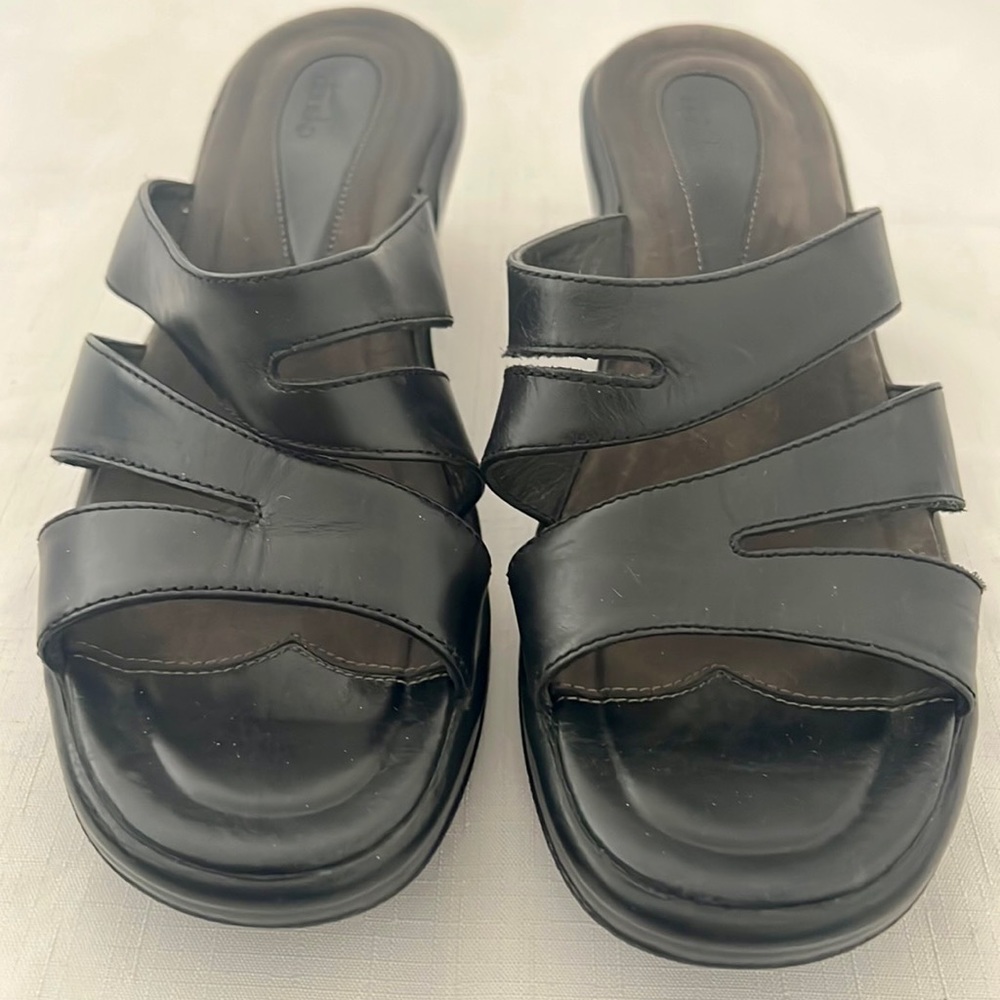 Dansko / Wedge / Leather Slip~On Sandals - Picture 3 of 13